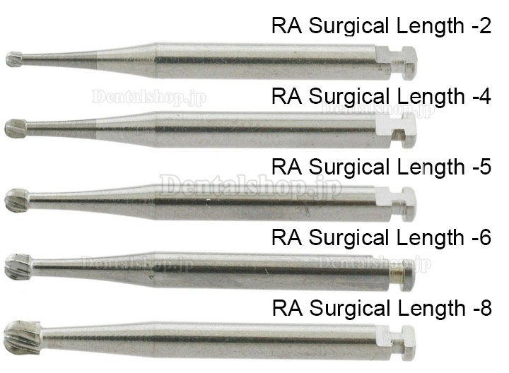 10Pcs Wave Dental 歯科用サージカルバー ラッチ式ラウンドヘッドカーバイドバー RA 2 4 5 6 8バー